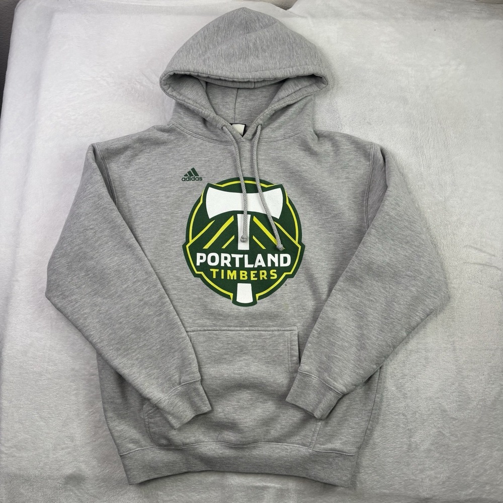Adidas Portland Timbers Pullover Long Sleeve Fleece Hoodie Men's Medium